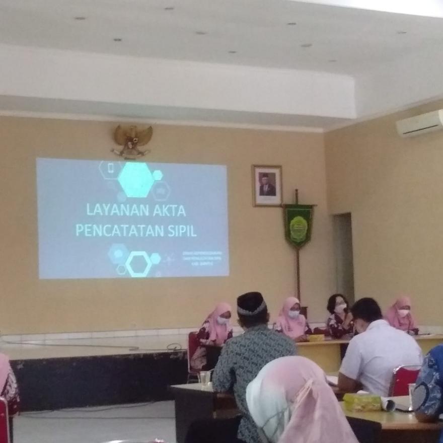 Koordinasi dan Evaluasi Pelaksanaan Pelayanan Adminduk Terintegrasi dengan Desa dan Rumah Sakit